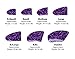 Purrdy Paws 40-Pack Soft Nail Caps for Dogs Claws Purple Holographic Glitter Large