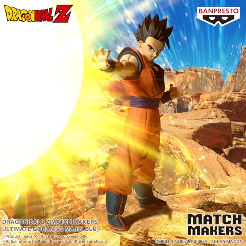 Banpresto Figurine d'action Gohan Ultimate (Vs Majin Buu) Dragon Ball Z - Match Makers 16 cm - BP28920P Multicolore - Figurine à Collectionner - Idéal pour Les Fans d'Anime