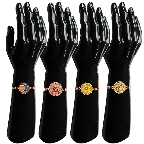 Image of Mahi Combo Set of 7 Beautiful Rakhi for Brother, Bhai, Bhaiya with Meenakari Work (PARCSO1105439PR)