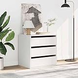 Facile à monter soi-même et surface facile d'entretien : la commode se monte rapidement (outils inclus) et se nettoie facilement avec un chiffon humide - Pratique pour les maisons familiales et les appartements en location.