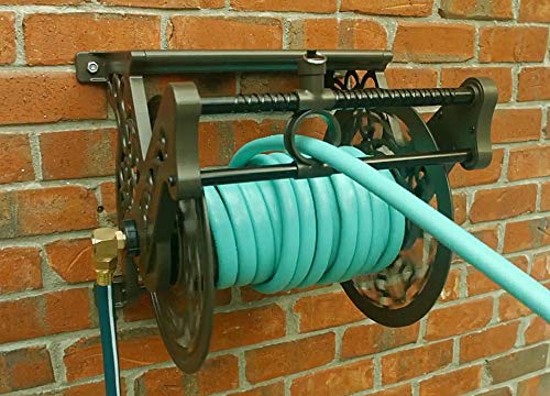 Liberty Garden 707 Decorative Wall Mount Garden Guide Hose Reel, Bronze #TOP6