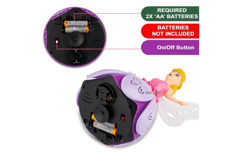 Image of LED Flashing Light and Music Toys for Kids 1+ to 5+ Year | Babies Real Actions Best Birthday Christmas Gift Indoor Fun Activities (Angle Girl)