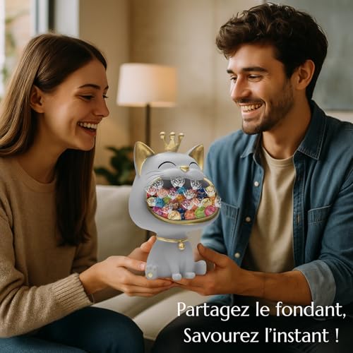 PRO DISTRI Chat Gourmand - Vide-Poche Garni de 30 chocolats Lindor de Lindt – vue 4