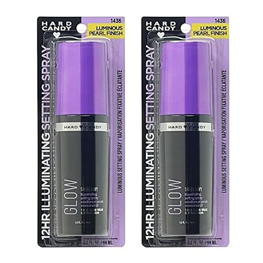 Hard Candy Sheer Envy Illuminating Glow Setting Spray #1436, 2.2 fl oz (Pack of 2)
