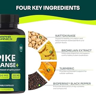 Morpha Organics Spike Protein Detox Cleanse | Nattokinase 500mg, Bromelain 250mg, Curcumin 250mg | Ultimate Spike Support Formula | Natural Detox for Spike Proteins & Immune Balance | 30-Day Supply