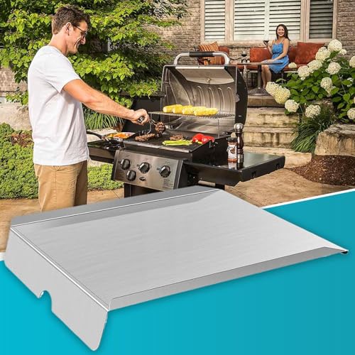 Deflector de calor de acero inoxidable para barbacoa de pellets y camping exterior 4