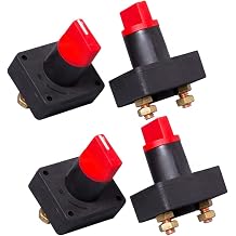 4Pcs 100A Battery Isolator Switch Disconnect Power Cut Off Kill Switches For Car RV Camper Boat Auto Yacht 12-24V 4 PCS