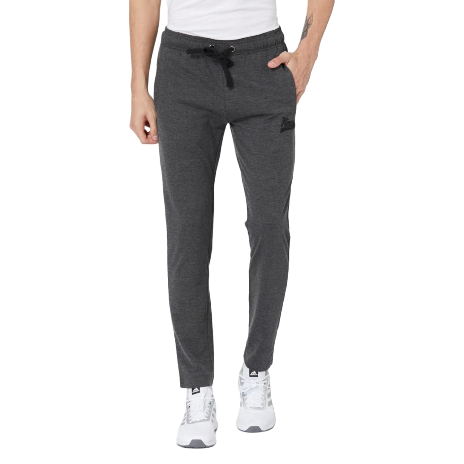 Kappa Charcoal Grey Slim Fit Track Pants-image-6