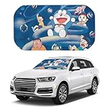 ドラえもん 車用 サンシェード 簡単着脱 パラソル 遮光 遮熱 紫外線カット 車用サンシェード 日よけ 日焼け対策 カー用品 軽自動車 SUV/軽/普通車に適用 133cm×73cm