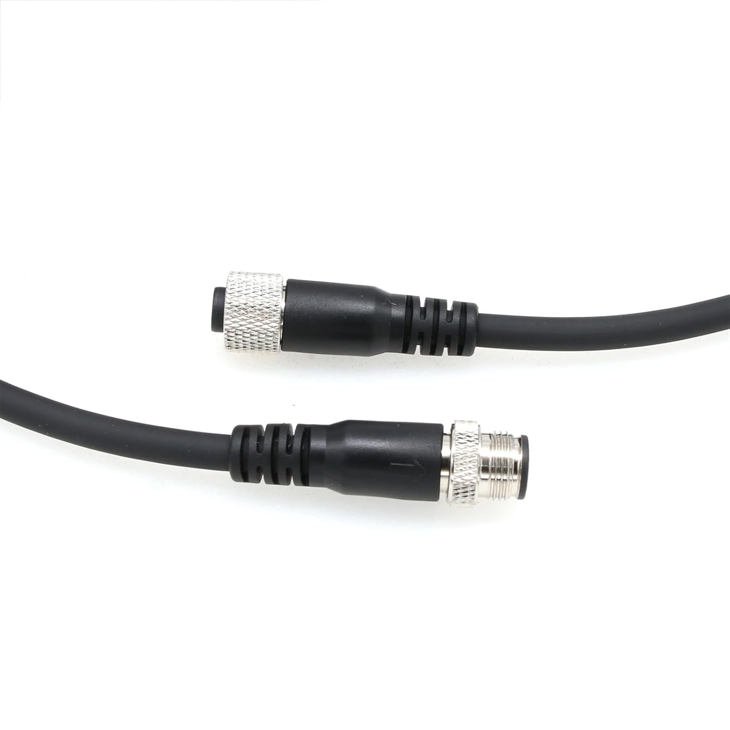 Sensor Reader Encoder Actuator M12 A Coded 4 pin Male Female Shield Cable for Industrial Automation, Device Network DeviceNet, CANopen, IO Link, Profibus 8m