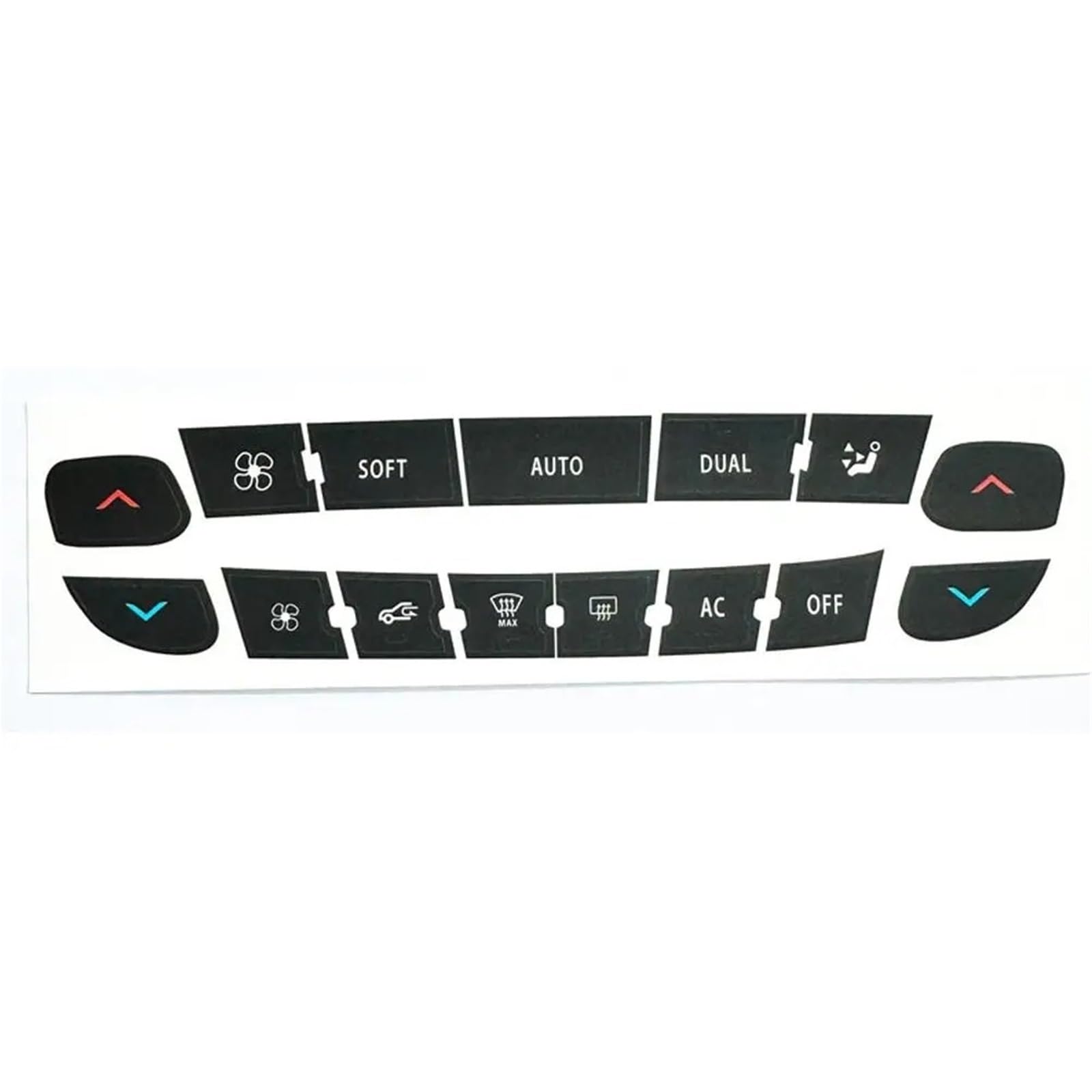 Button Repair Stickers Compatible with Megane for Master for Scenic Air Conditioning Control Panel Button Repair Sticker