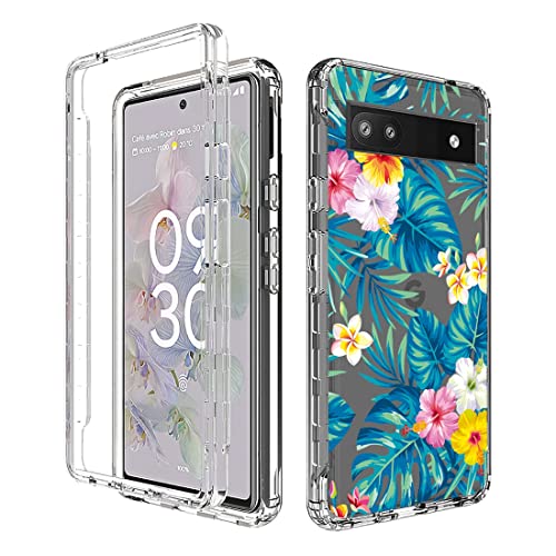 Coque Google Pixel 6A TPU silicone transparent avec vitre de protection antichoc GX7AS