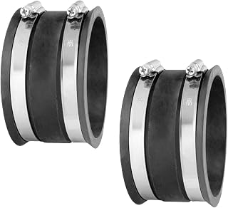 POWERTEC 70149 4-Inch Dust Control Flex Cuff with Clamps, 2-Pack