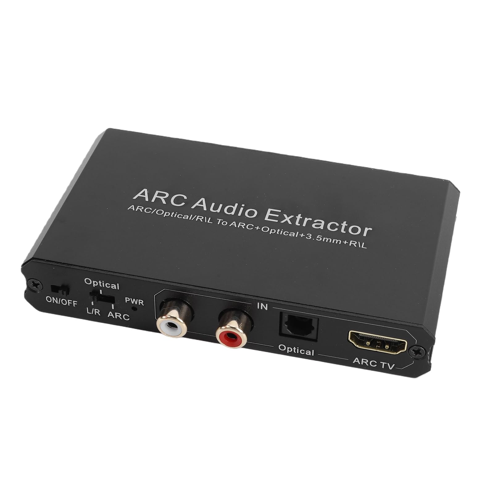 Zunate Convertitore DAC 24bit 192KHz | ARC Sound Extractor da Digitale Ad Analogico con Adattatore Ottico L/R per TV