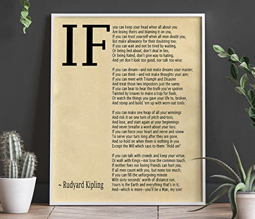 Poema IF de Kipling en formato póster de 33cm x 48cm, el regalo ideal de graduación 5