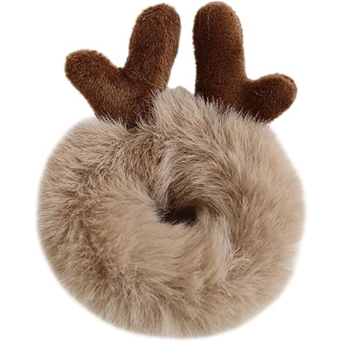 秋と冬 ニュー鹿の角 ウサギの耳 ぬいぐるみ 大腸 ヘアリング 漫画 小動物 ヘアロープ 女の子 ハート クリスマスジュエリー