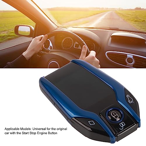 Image of Smart Key Fob, Keyless Entry Remote Auto Lock Unlock Wuth LCD , One Button Start, Door Lock, Window and Anti Lost Function Universal Key Fob for Car with The Start