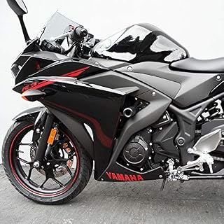 Shogun Yamaha 2015 2016 2017 2018 YZF-R3 YZF R3 Black No Cut Frame