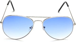 Eyewear Stylez Aviator Sunglasses For Men Sky Blue In Color For Unisex Silver Color Medium In Size Uv Protected Durable Si... Price In India