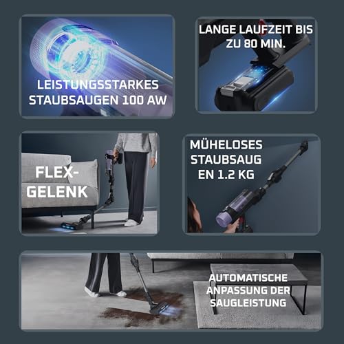 Rowenta X-Force Flex 9.80 kabelloser Akku-Stabstaubsauger, Allergy Modell – Ansicht 2