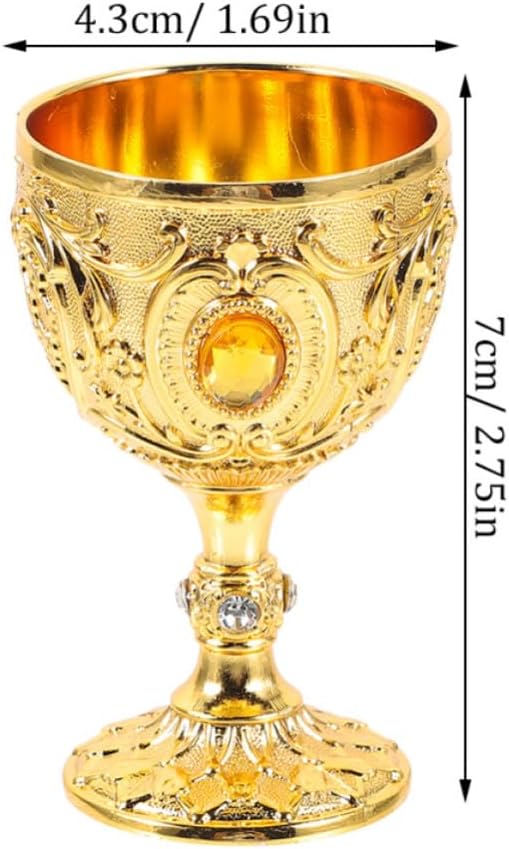 Aluminum Alloy Retro Liquor Cup 2pcs for Home Office Use