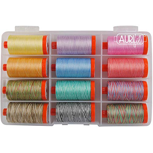 Kit de hilo Aurifil Variegated Collection 12 bobinas miniatura 1