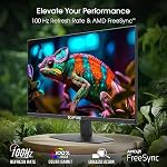 Sceptre New 27-inch Gaming Monitor 100Hz 1ms DisplayPort HDMI x2 100% sRGB AMD FreeSync Build-in Speakers, Eye Care Frameless Machine Black 2024 (E275W-FW100T)