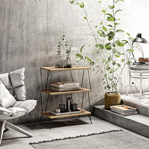 WELL HOME MOBILIARIO & DECORACIÓN Stół pomocniczy, 100% Płyta wiórowa powlekana melaminą, Kolor sosny