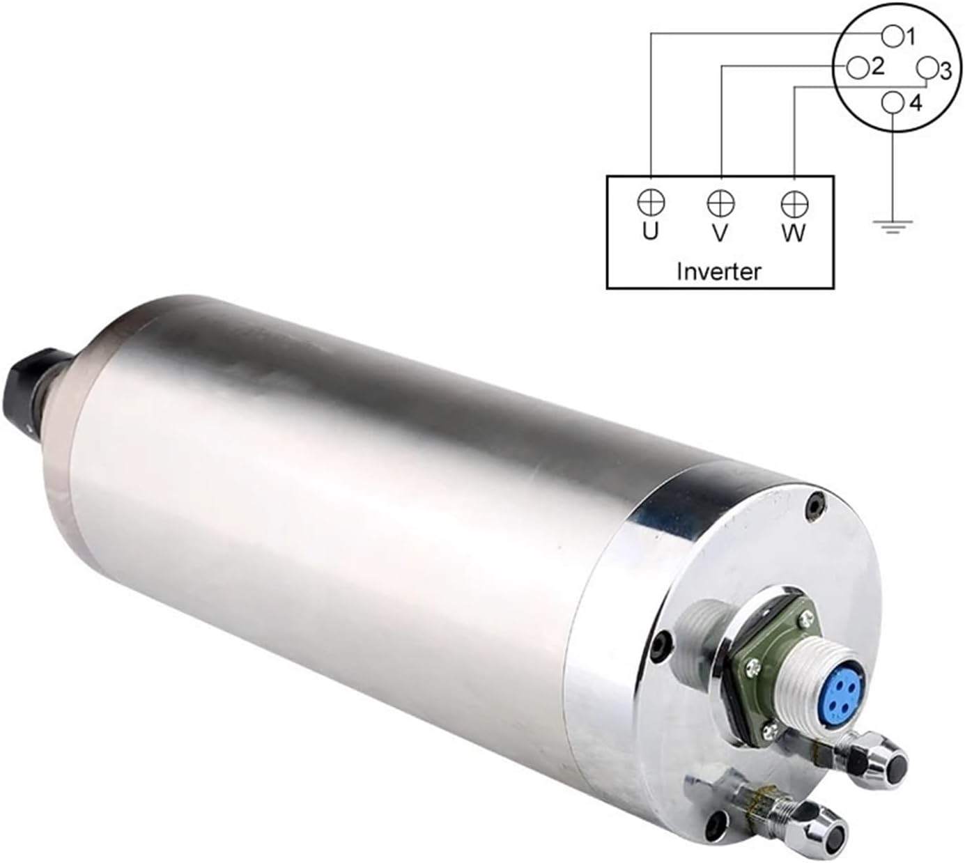 CNC Spindle 4.5kw ER20 Water-Cooled Spindle Motor 220V 380V for milling Machine CNC Spindle Motor(D125mm,4.5kw 220V)