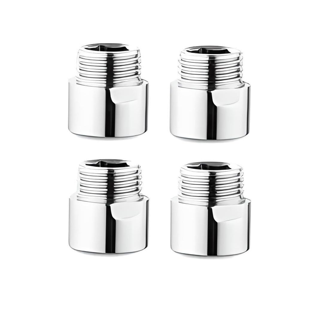 See full amazon price history chart for KURIC SS 1 Inch Extension Nipple for Pipe Fittings, Bathroom and Kitchen Taps, Pack of 4, Chrome Finish, Thread Size 10 mm KURIC SS 1 Inch Extension Nipple for Pipe Fittings, Bathroom and Kitchen Taps, Pack of 4, Chrome Finish, Thread Size 10 mm (B0CZHWYQVR) Amazon Price History, Amazon Price Tracker