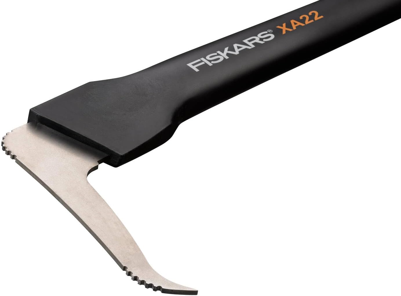 Fiskars WoodXpert XA22 Sappie, Length: 78 cm, Hardened Steel Blade/Fiberglass Resistant Handle, Storage and Transport Case Included, Black/Orange, 1003623