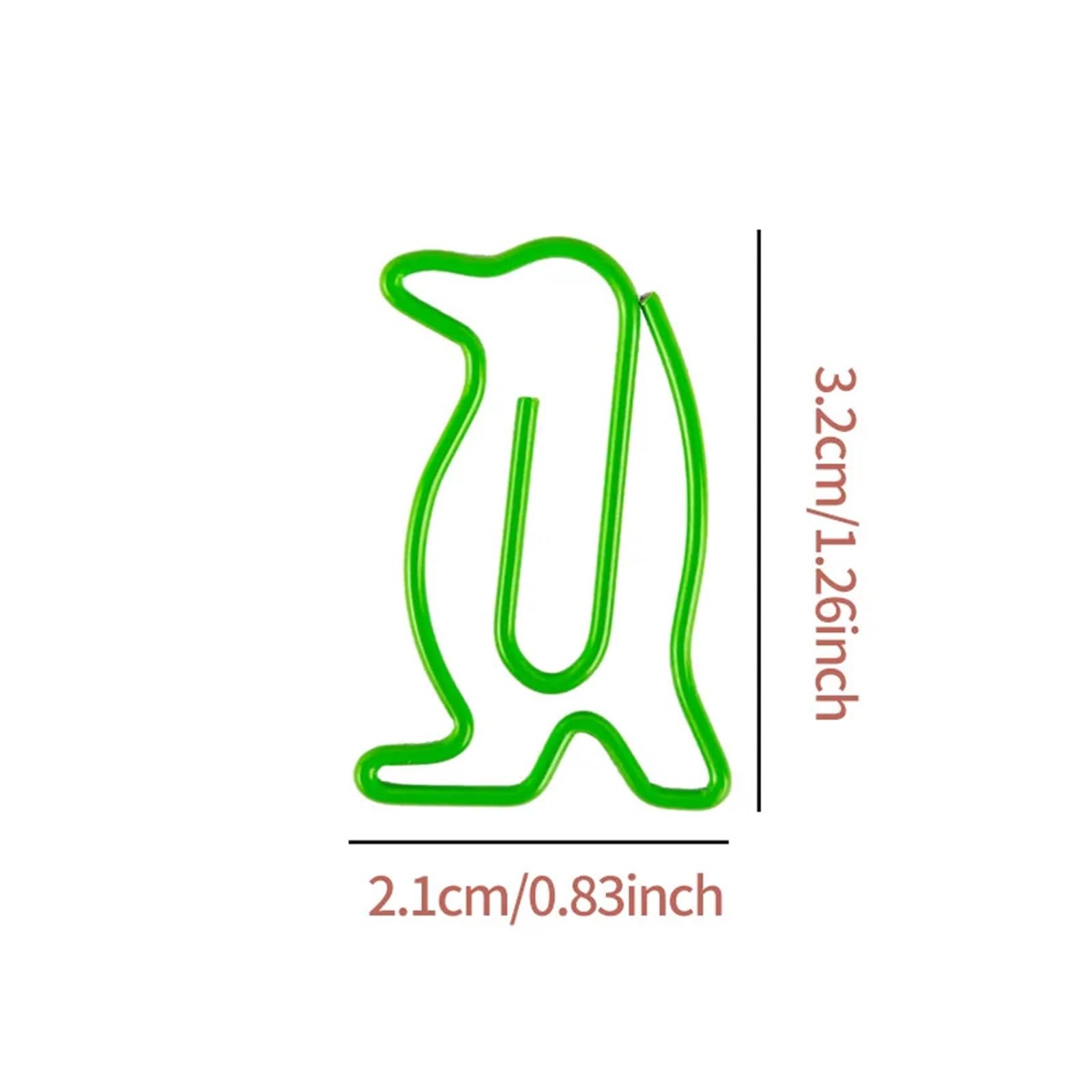 Plastikowe spinacze do papieru, 180 szt., w kształcie pingwina, spinacze do papieru w kształcie ptaka, zwierzęcy, metalowy klips, artykuły pa, szkoła, kreatywne przypinki biurowe