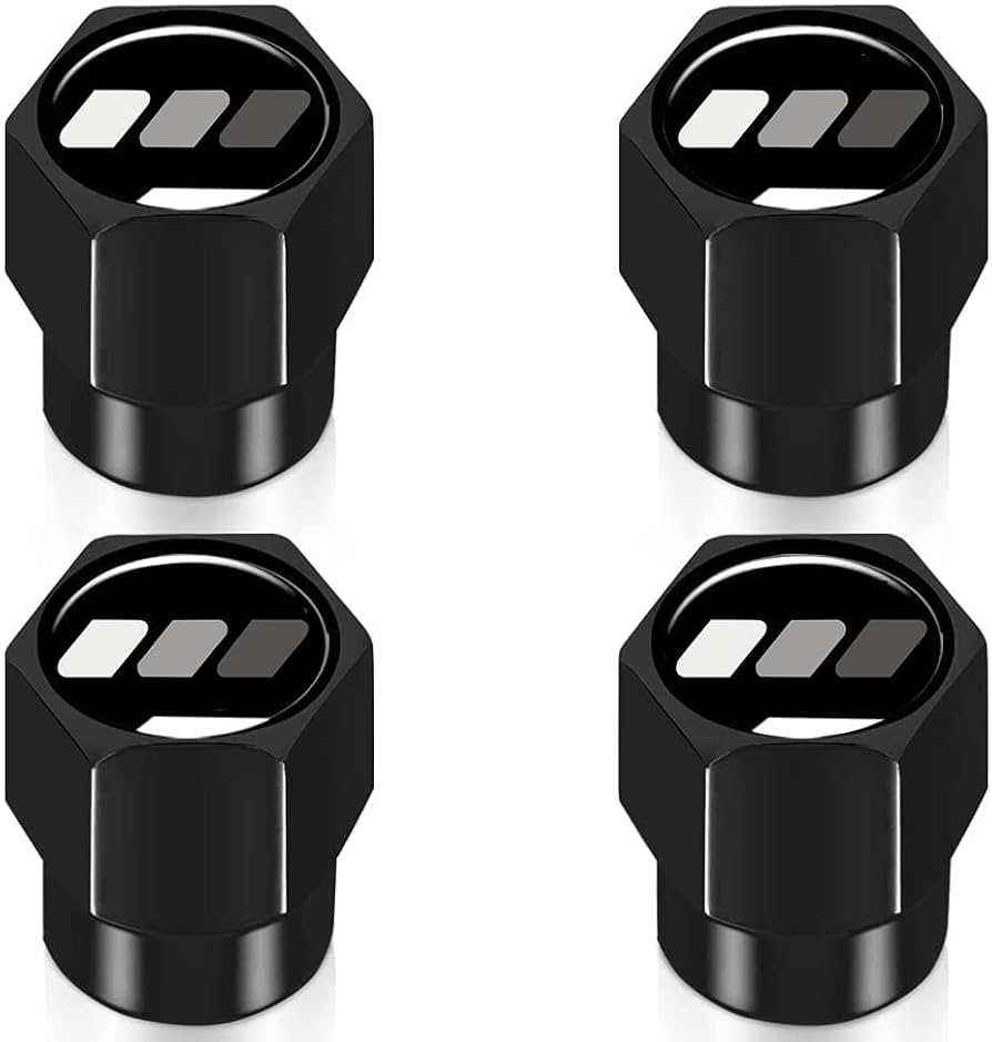 4Pcs Metal Aluminum Alloy Car Tire Valve Stem Caps