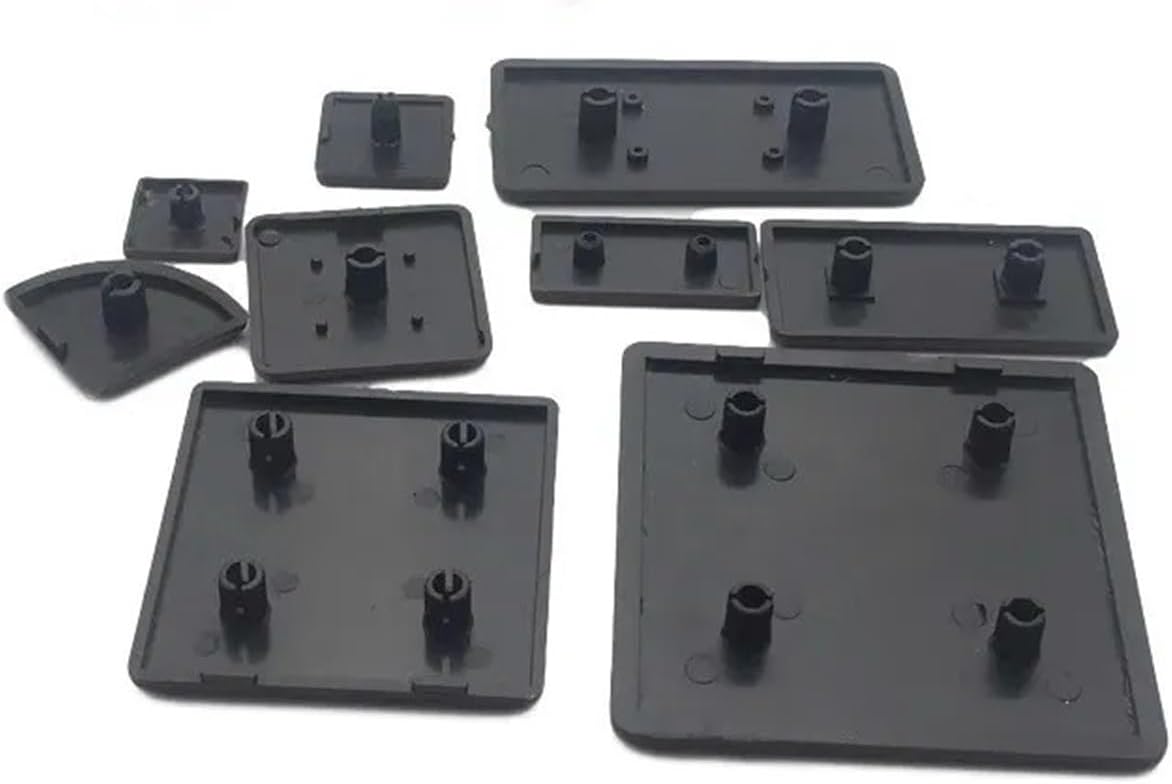 10 Pieces Aluminum Profile End Caps 2020 3030 4040 4545 Plastic End Cap Cover Plate Black(4545)