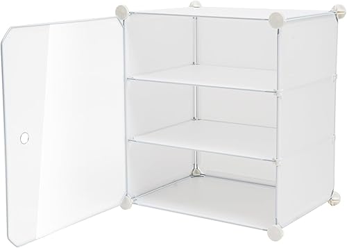 Miniatura 9 de Zapatero transparente de 12 niveles, organizador de zapatos apilable de plástico, organizador grande e impermeable para zapatos con puertas