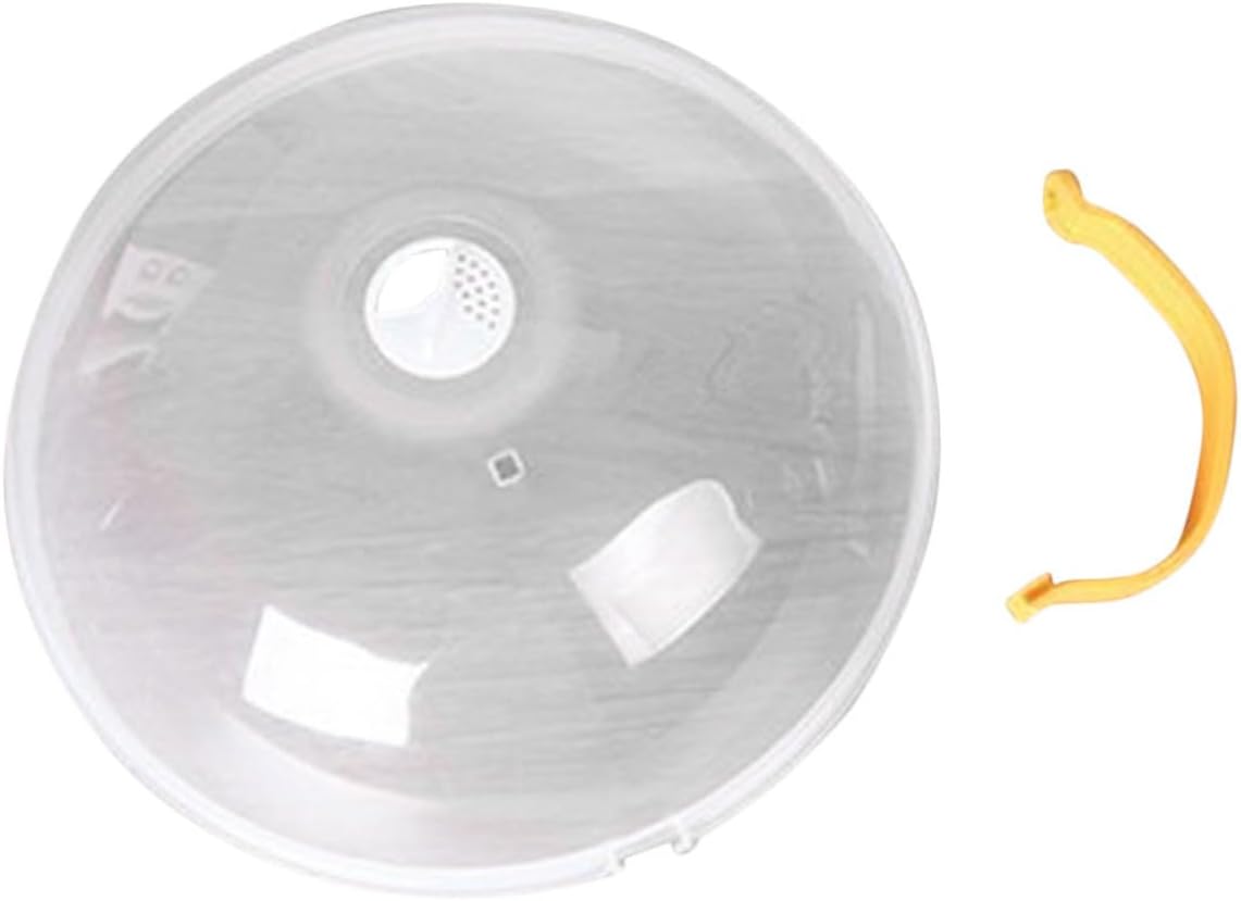 Garneck Microwave Food Dish Splatter Cover Portable Handle Reusable Plate Cover for Microwave Use