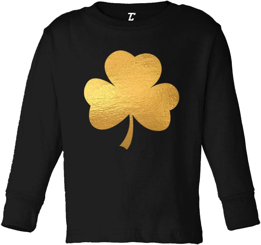 Gold Foil Shamrock - Irish Ireland Infant/Toddler Cotton Jersey T-shirt