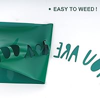 Vista 46 de TUMIYA HTV Heat Transfer Vinyl Rolls - 12" x 30 Ft HTV Vinyl, Black Iron on Vinyl DIY Design for T-Shirt (Black)