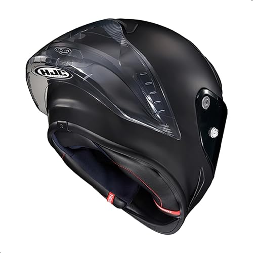 Miniatura 3 de HJC RPHA 1N Casco de motocicleta sólido con visera HJ-35 Pinlock, aprobado por el DOT (Negro mate, Grande)