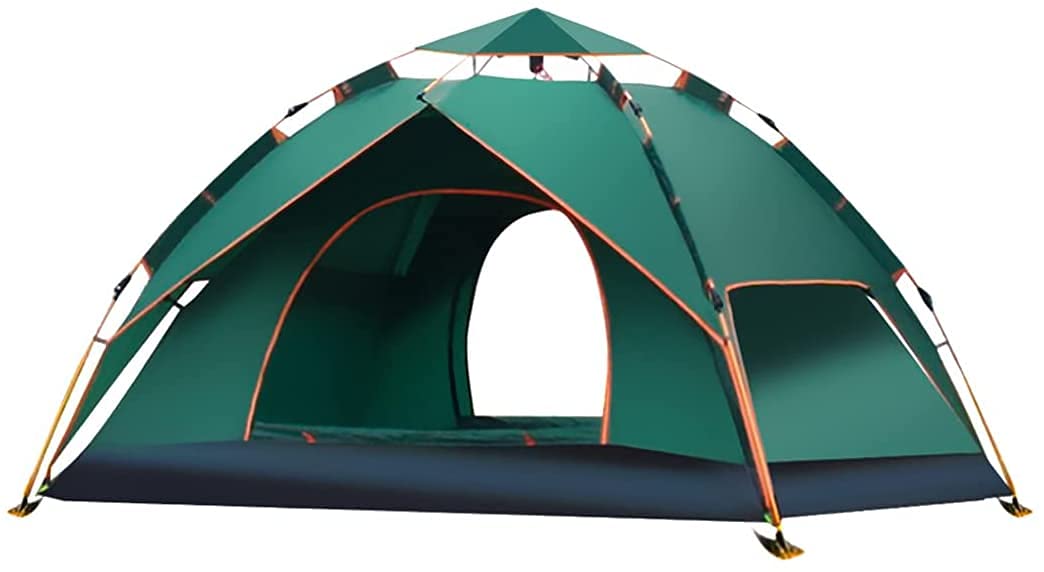 LAMA Automatic Pop Up Tent for 3-4 Person, Easy Set Up Camping Tents, Waterproof & UV Protection Instant Dome Tent with Pegs, Guy Ropes and Carrying Bag for Family Hiking Backpacking