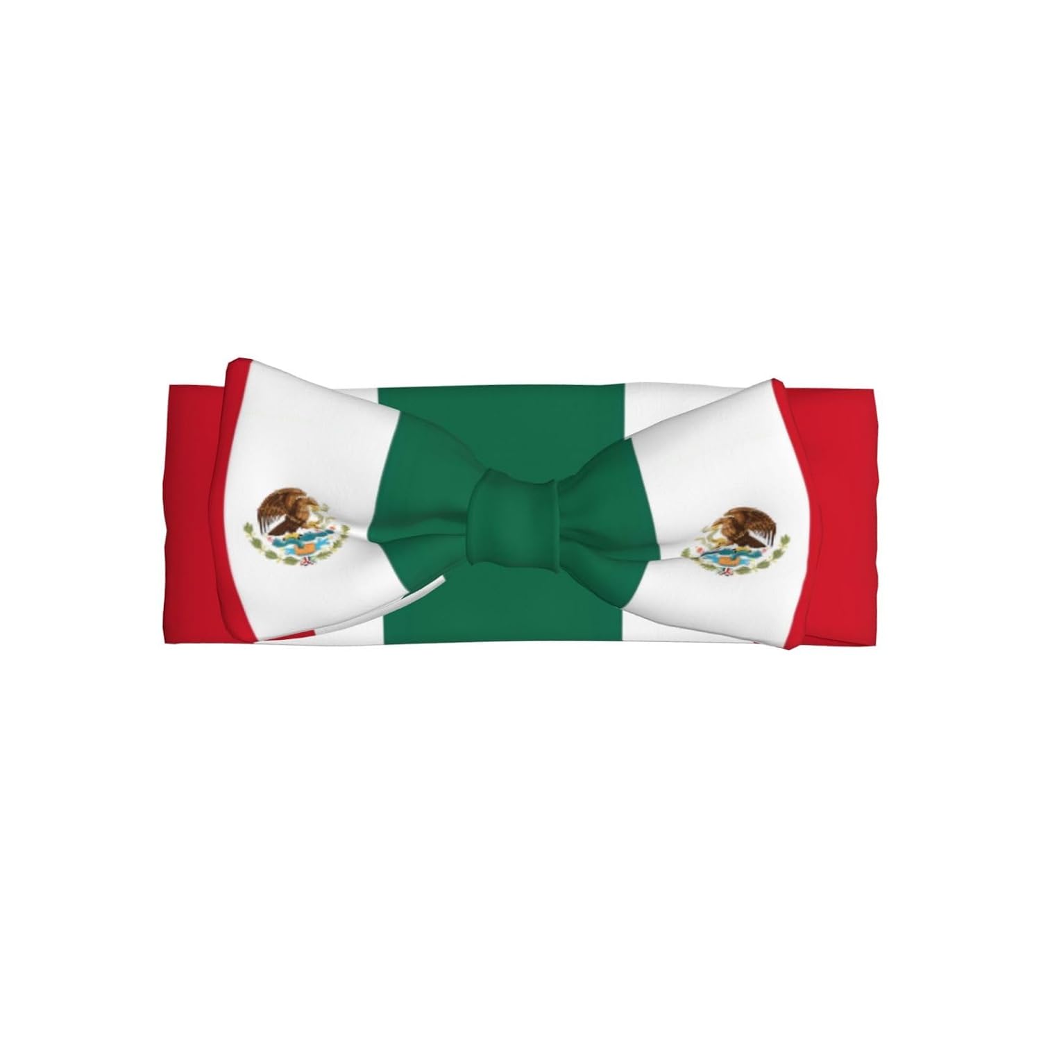 Flag of Mexico Picture Baby Bow Headband - Super Stretchy Soft Bows Hair Accessories for Newborn Infant Toddlers Kids Girls - Elastic and Skin-Friendly