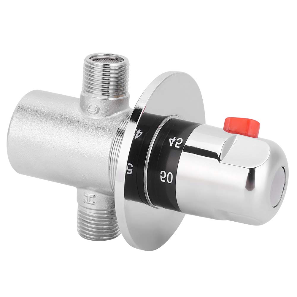 Miscelatore termostatico G1/2, valvola di controllo dell'acqua durevole e compatta per bagno e , 12,3 x 8,4 x 8,4 cm