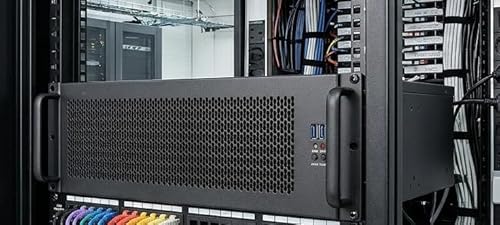 IPCHASSIS EATX 19-Inch Black Industrial PC Case 3U Rackmount Server Chassis t,Multiple Hard Drive, ATX Power Supply Compatibility.