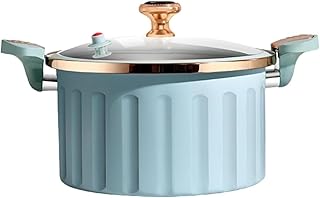 HeyDear 両手鍋 26cm 深型 卓上 強化ガラス蓋 取っ手付 大容量 ノンスティック 多機能 鍋 キッチン用 ブルー (ブルー)