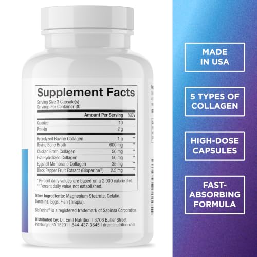 DR. EMIL NUTRITION DRE-CollgnPlus-6283 Collagen 1 2 3 Supplement