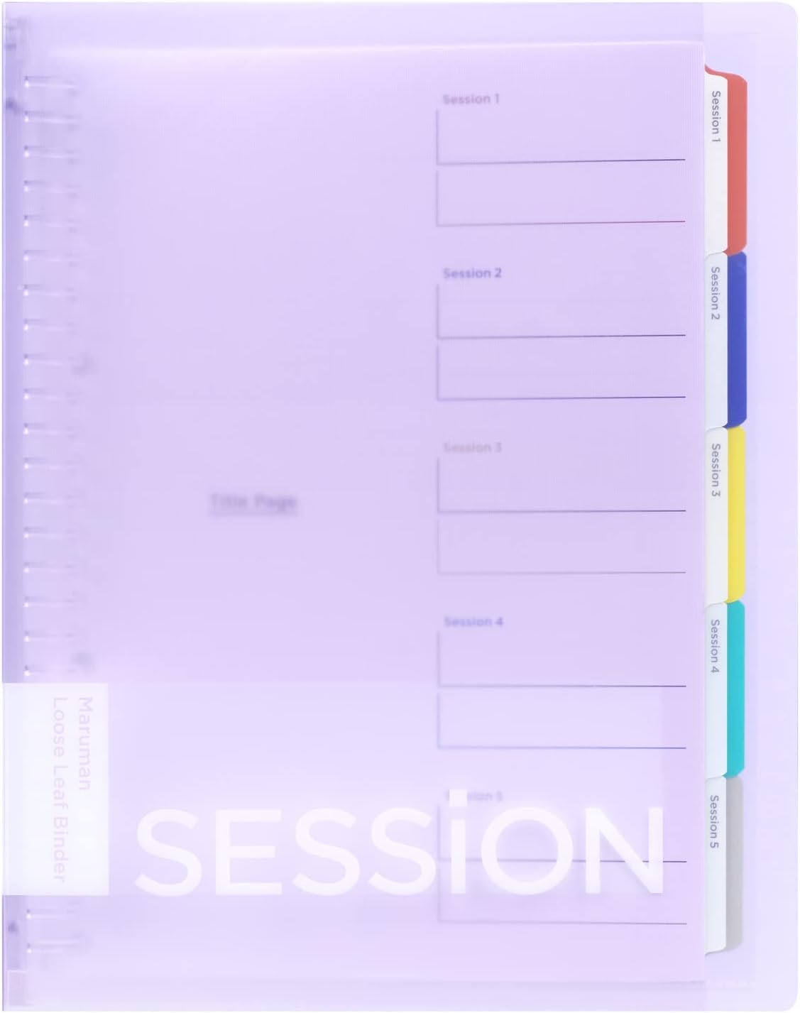 Maruman F31030 Binder Session, B5, 26 Holes, Light Purple Binders