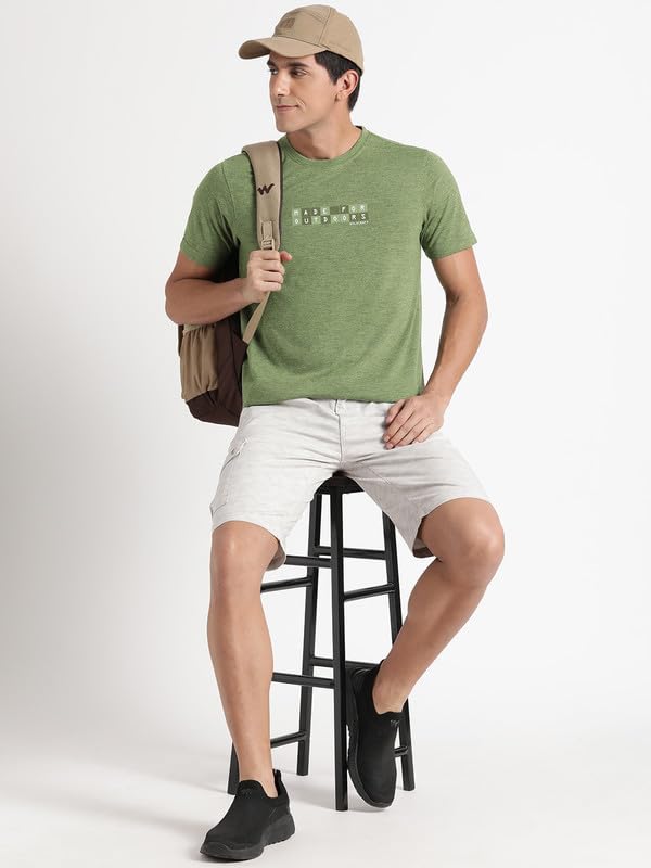 Image of Wildcraft Men's Solid Regular Fit Polo Shirt