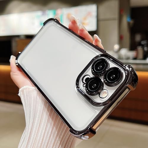 Veaol �N���A �P�[�X ������ iPhone 17 Promax ���b�L���H �l���ɊɏՋ@�\�t�� ���΂݂Ȃ� �u���b�N