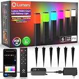 Lumary Smart Pathway Lights 500LM, 56FT Low Voltage Landscape Lights IP65 Waterproof, RGBAI Color Ch
