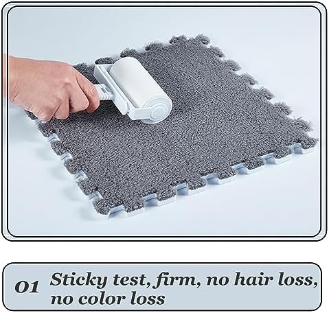 Non-Slip Purple Foam Floor Mats, 16pcs Interlocking Puzzle Tiles, Perfect for Kids' Playroom, Home Gym, Climbing, and Indoor Activities - Safe & Durable